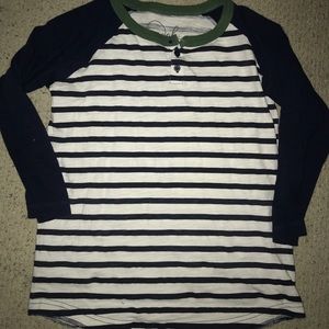 RARE Peek Kids Striped Henley